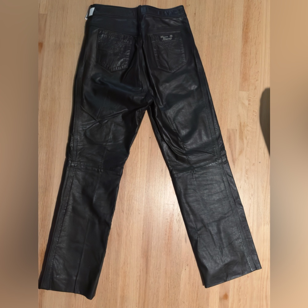 COPY - Marco Moran vintage leather pants 13/14 fit like a size 10 - Picture 8 of 8